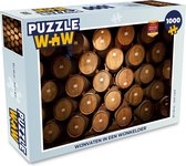 Puzzel Wijnvaten in een wijnkelder - Legpuzzel - Puzzel 1000 stukjes volwassenen