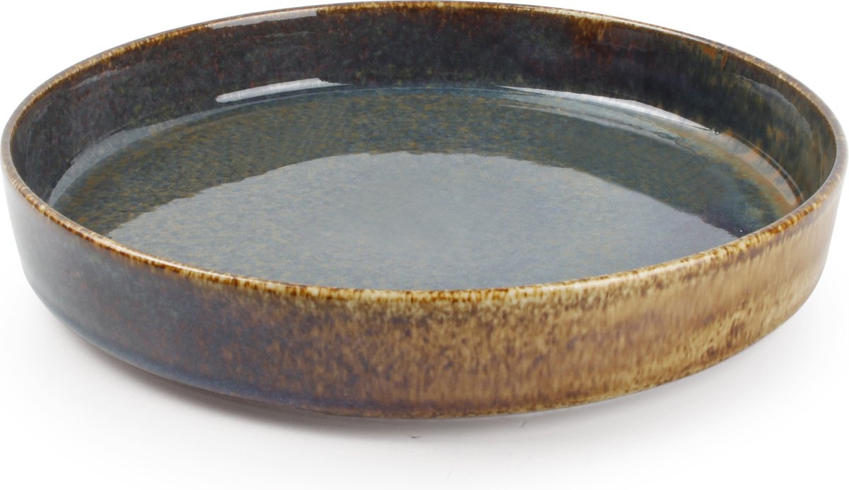 BonBistro Diep bord 24xH4cm groen Pila (Set van 3)