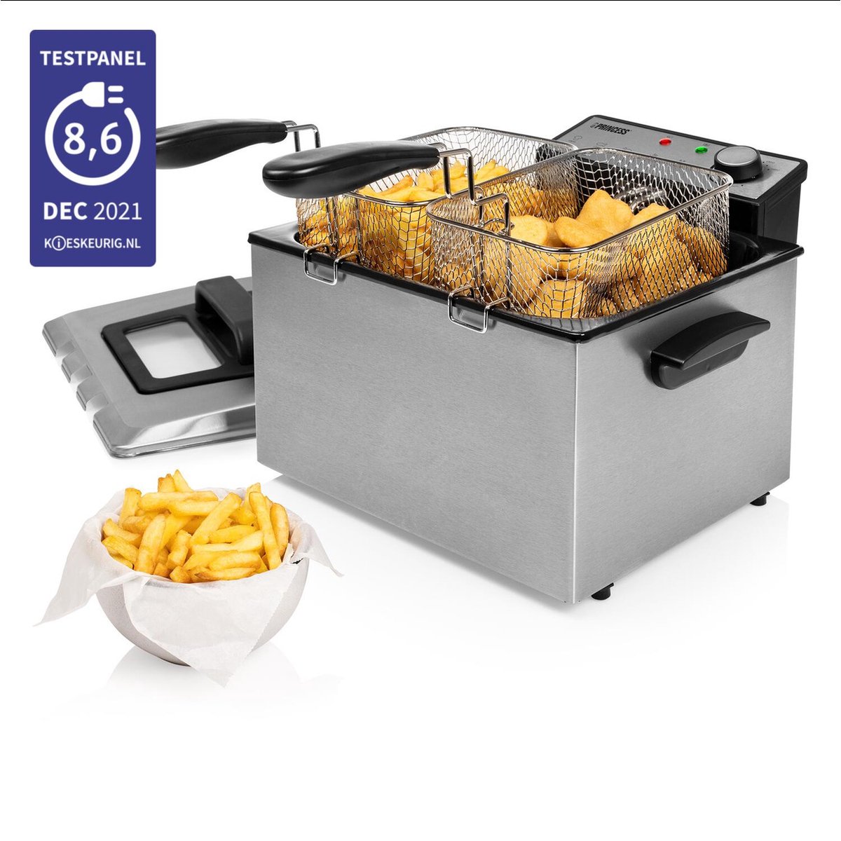 Princess Frituurpan 185000 Grote Friteuse Met 3 Manden 5 Liter 