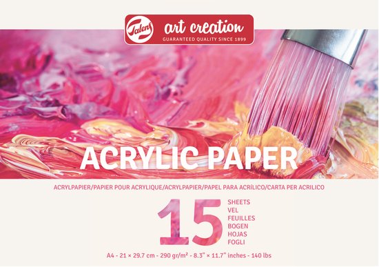 Talens Art Creation Acrylpapier A4 290 g 15 Vellen  - FSC mix - Talens Art Creation