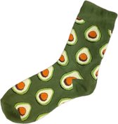 Sokken - Awesome Avocado - One Size (mt 36 - 44) - grappige sokken - vrolijke sokken met print