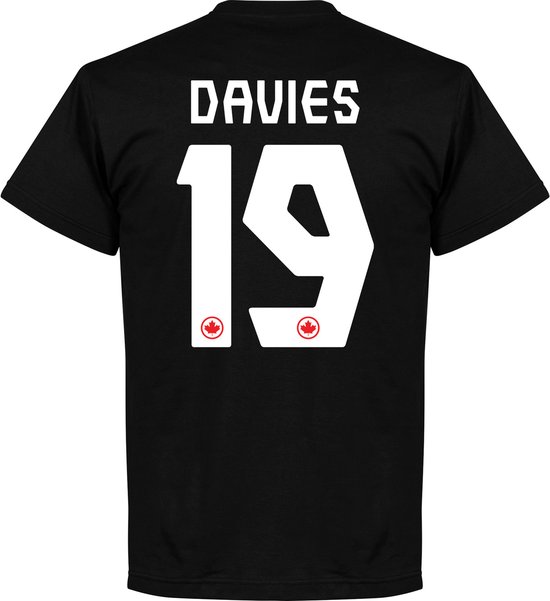 T-shirt Canada Davies 19 Team - Zwart - S