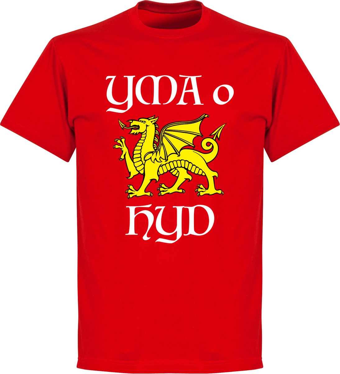 Wales Yma O Hyd T-Shirt - Rood - Kinderen - 104