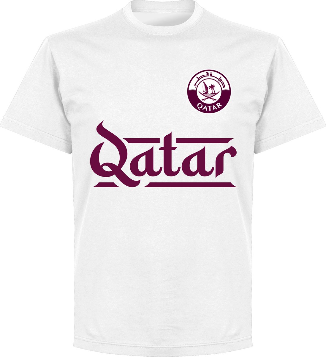 Qatar Team T-Shirt - Wit - XXL