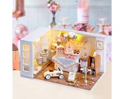 Miniatuurhuisje - bouwpakket - Miniature scene - verjaardag party - Camp Party