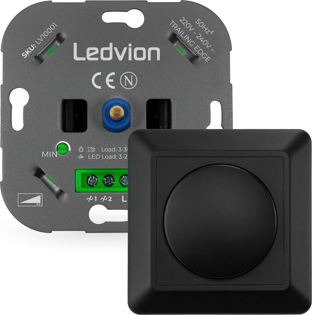Ledvion LED Dimmer 3250 Watt 220240V Fase Afsnijding Universeel