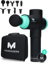 Massagerr® Gun - Massage Gun - 30 Snelheidsniveaus - 9 Opzetstukken - Incl. Stressbal - Massage Apparaat - Sport en Relax Massage