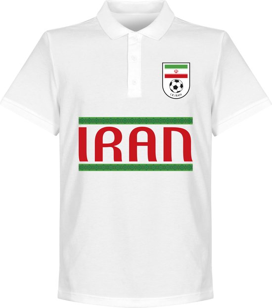 Iran Team Polo Shirt - Wit - 4XL