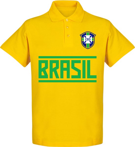 Brazilë Team Polo Shirt - Geel