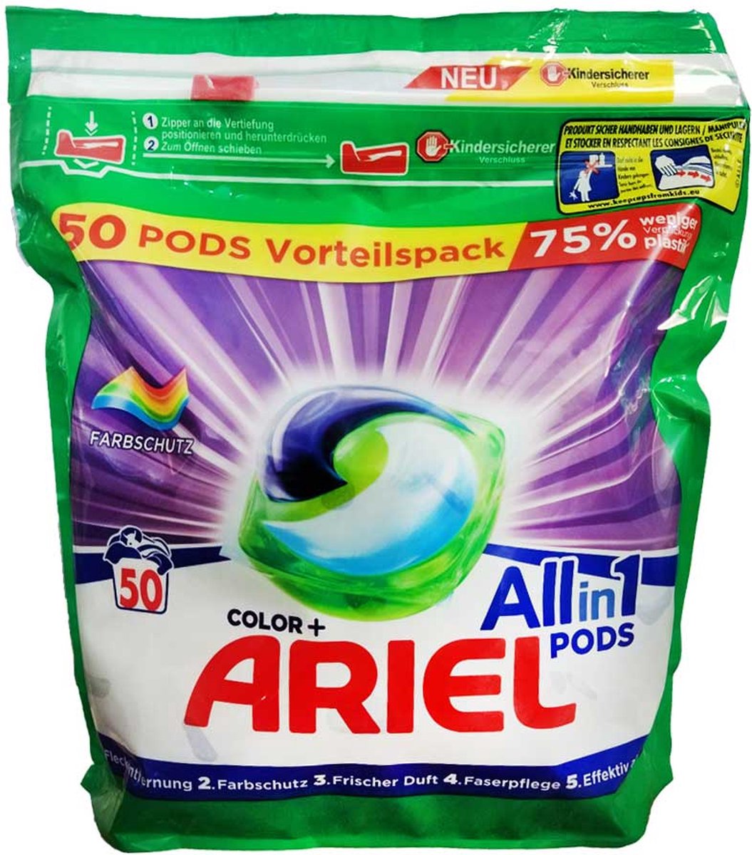 Goedkoopste Ariel - Wasmiddel - Pods - Color - 50wb/1315g