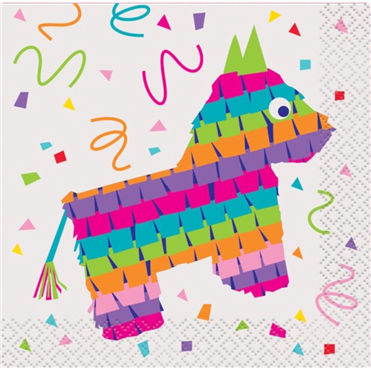 Servetten Fiesta - 25x25cm - 16stuks - Gratis Verzonden