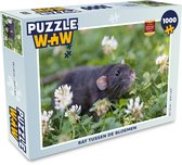 Puzzel Rat tussen de bloemen - Legpuzzel - Puzzel 1000 stukjes volwassenen
