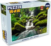 Puzzel Waterval - Bloemen - Planten - Groen - Legpuzzel - Puzzel 1000 stukjes volwassenen