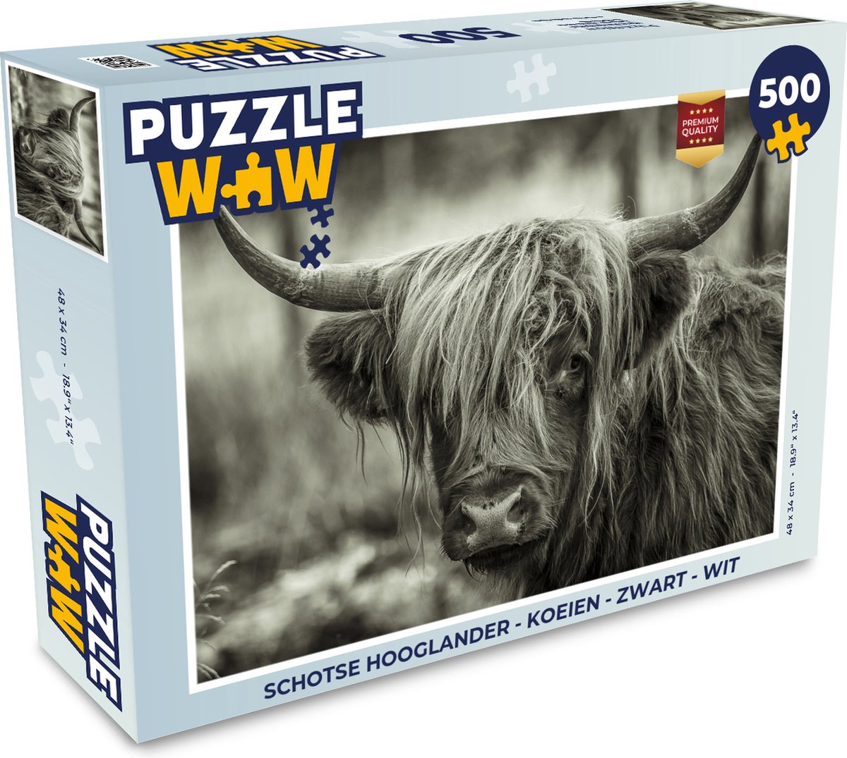 Tuin poster Een grote kudde Friese koeien - zwart wit - 200x200 cm