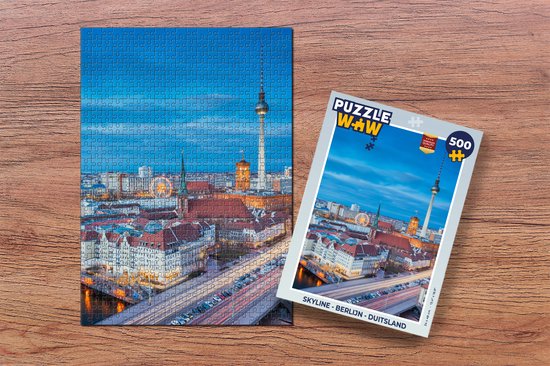 Puzzle Skyline - Berlin - Allemagne - Puzzle - Puzzle 500 pièces - Cadeaux Sinterklaas - Sinterklaas pour les grands enfants
