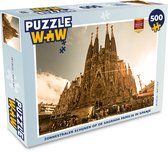 Puzzel Zonnestralen schijnen op de Sagrada Familia in Spanje - Legpuzzel - Puzzel 500 stukjes