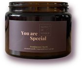 Scent of Sonder - XL geurkaars - raapzaadwas - 450 gram - Frankincense Myrrh - You are special