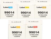 FLWR - Labels / 99014 - 54 x 101 / kleur - Geschikt voor Dymo