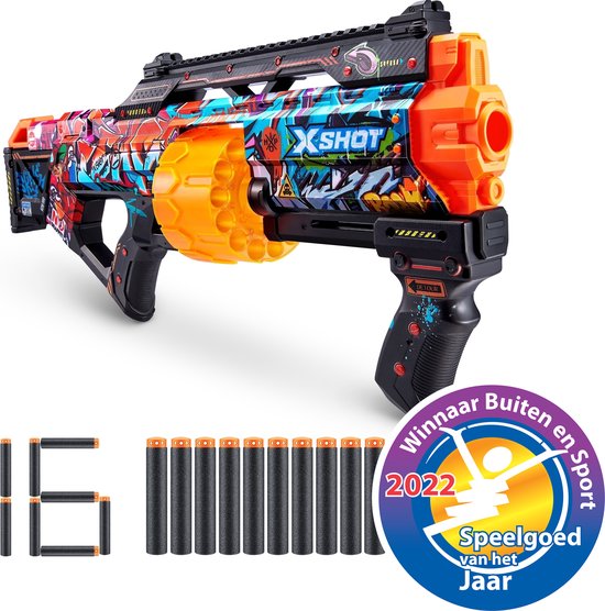 Zuru X-Shot Skins - Speelgoedpistool - Graffiti skin