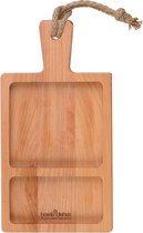 Bowls and Dishes | Puur Hout Duurzaam | Beuken Foodplank 2-vaks 35 x 18,5 x 2 cm