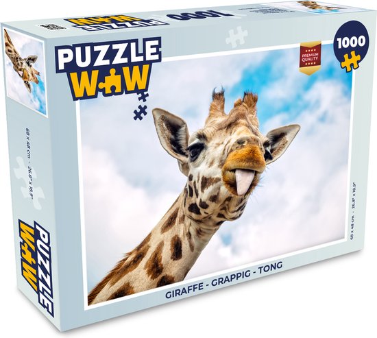 Puzzle Girafe - Humour - Langue - Jigsaw Puzzle - Puzzle 1000 pièces adultes  -... | bol.com