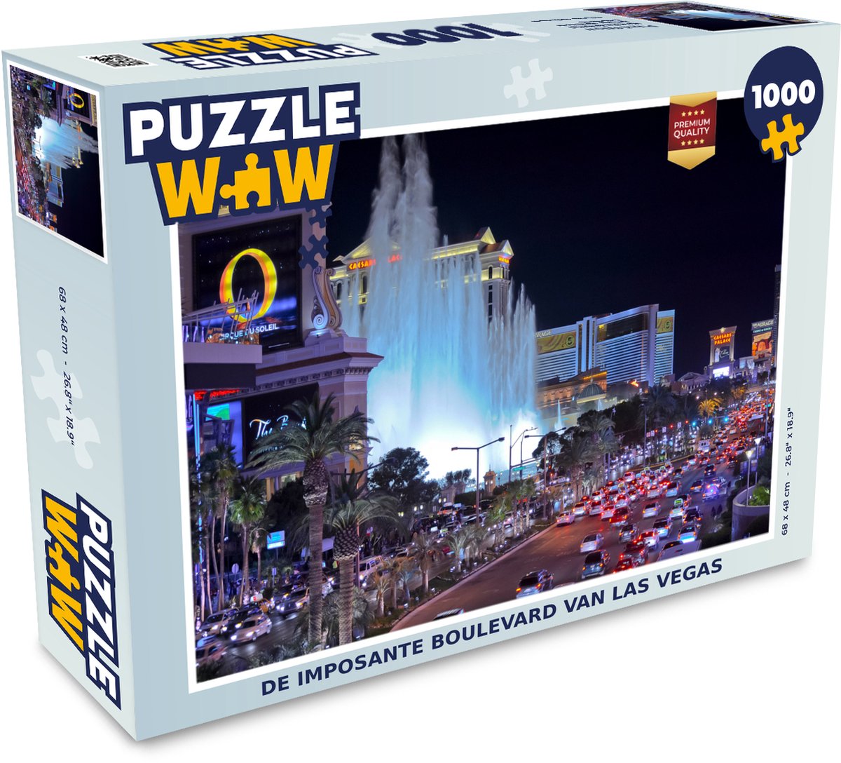 Puzzel De imposante boulevard van Las Vegas - Legpuzzel - Puzzel 1000 stukjes volwassenen