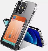 ShieldCase geschikt voor Apple iPhone 12 / 12 Pro hoesje Card Holder TPU - transparant