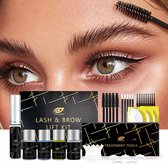 Flora Ruby - Wimper & Wenkbrauw Lifting Set 2 in 1 - Professionele 2 in 1 Lash Lift & Brow Lamination Kit - Permanente Wimperkruller