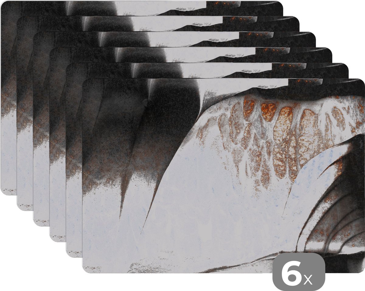 Tafel- Pastel - Verf - Abstract - Tafel - Onderleggers - 45x30 cm - 6 stuks