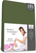 Bed-Fashion - Dubbel Jersey - Topper Hoeslaken - 180 x 210 cm - Truffel