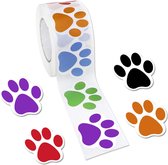 stickers Pootjes cadeaustickers sluitzegels 12 stuks