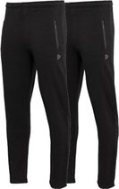 2-Pack Donnay - Pantalon de survêtement à jambe droite - pantalon de sport - Homme - Taille 3XL - Zwart (020)