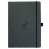 Dingbats A4+ Wildlife Green Deer Notebook - Graph