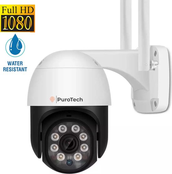 PuroTech Beveiligingscamera PRO - Wifi Smart Waterproof IP66 - Draaibaar kantelbaar... | bol.com