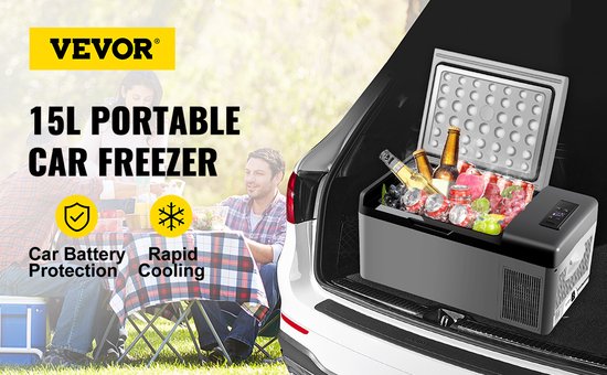 VEVOR - Coolbox - Koelbox 15L - Elektrische coolbox - draagbare mini  koelkast 
