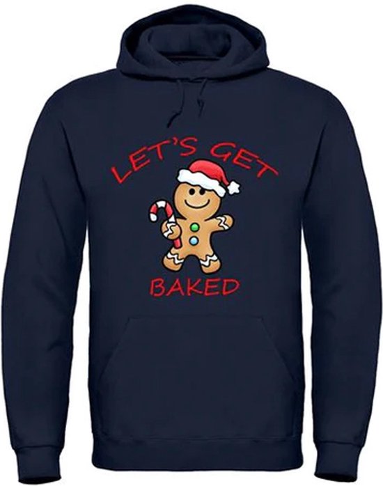 Pull de Noël Let's Get Baked Zwart - Unisexe