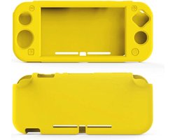 Siliconen Case Hoesje geschikt voor Nintendo Switch Lite | Beschermhoes Softcase Cover | TNS-19073 Geel