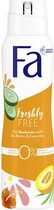 Fa - Deodorant - Spray - Fresh & Free - Cucumber & Melon Scent - 6 x 150ml