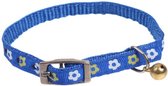 Nobleza Kattenhalsband - Kattenhalsband met gespsluiting - Kittenhalsband - Gekleurd belletje - Blauw