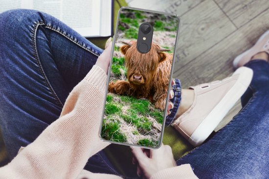 Coque Xiaomi Redmi 5 - Highlander écossais - Foin - Herbe - Coque de téléphone en Siliconen