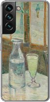 Telefoonhoesje Geschikt voor Samsung Galaxy S22 hoesje - Cafétafel met absint - Vincent van Gogh - Siliconen Telefoonhoesje