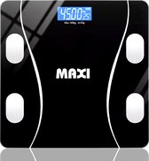 Maxi Smart Weegschaal - Inclusief APP - BMI - VETPERCENTAGE - SPIERMASSA - Sporters Oplossing