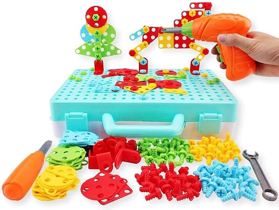 Ark miido Montessori-speelgoed met boormachine