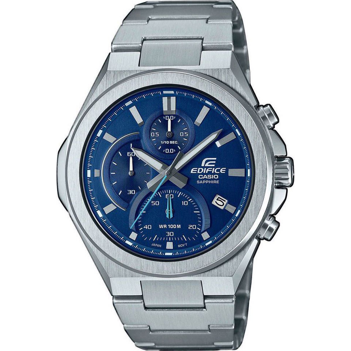 Casio Edifice EFB-700D-2AVUEF Herenhorloge 45 mm - Zilverkleurig