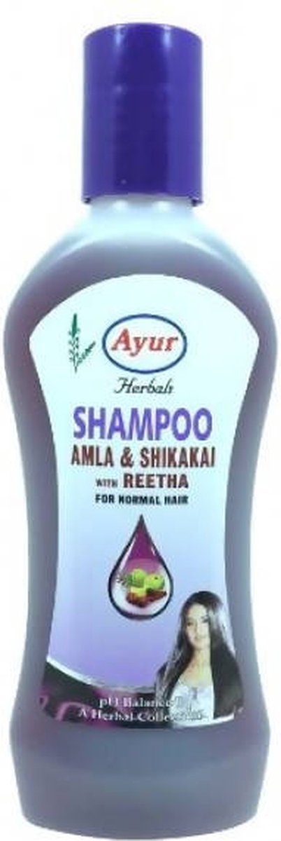 Ayurvedische shampoo met amla, shikaka en reetha, Ayur Herbals (dop)