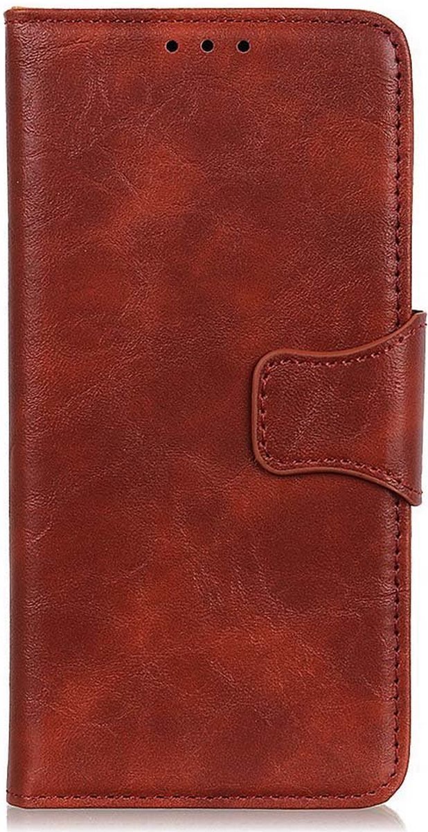Shop4 - Geschikt voor Nokia G10 Hoesje - Wallet Case met Pasjeshouder Cabello Bruin