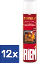 Riem - Insert Spray - Ruitenreiniger voor Kachels - 12 x 400ml - voordeelverpakking