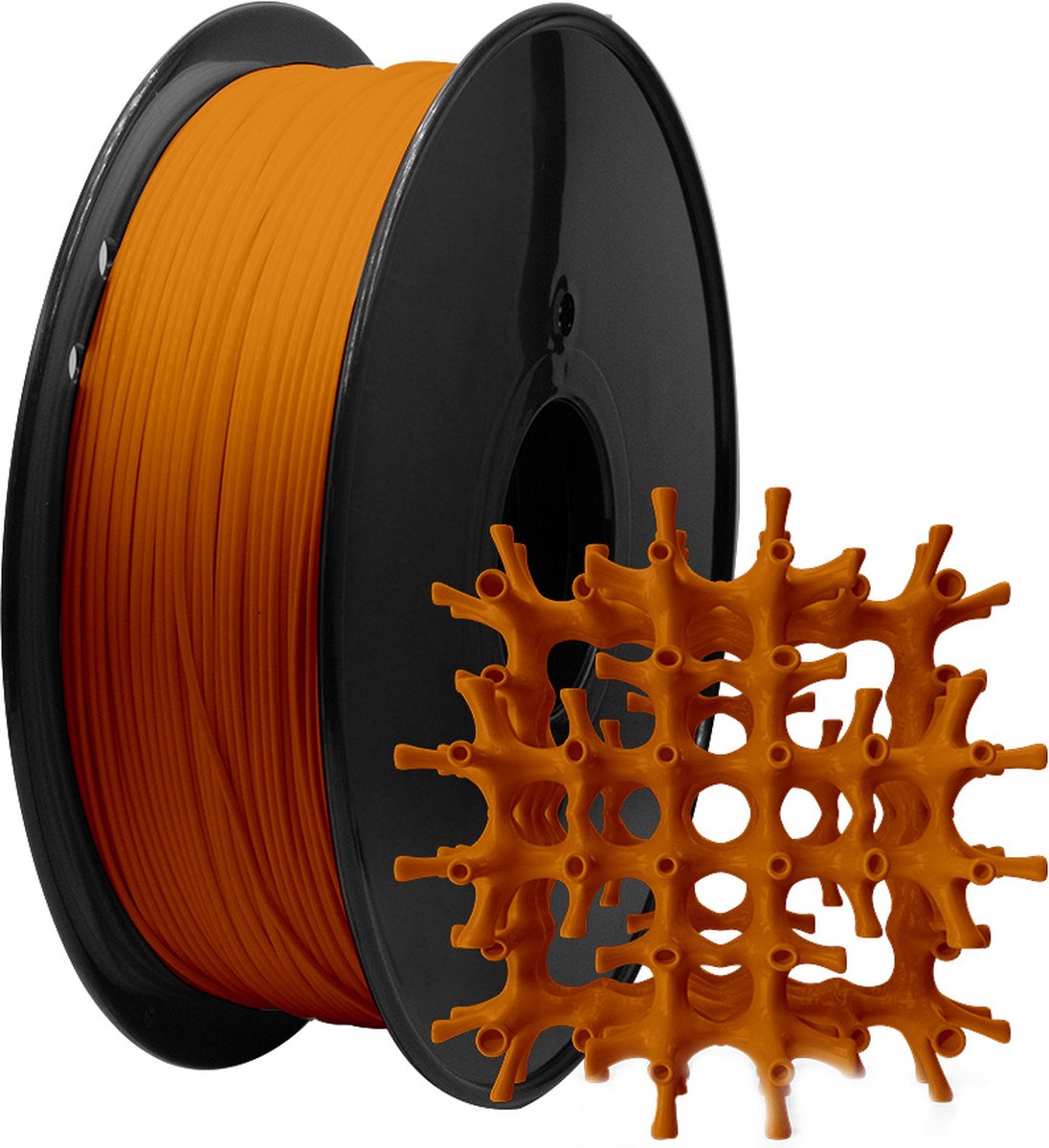 MMOBIEL PLA Filament 3D Printer 1.75mm - Lengte 330m - 200 x 200mm - 1kg Spoel - Oranje