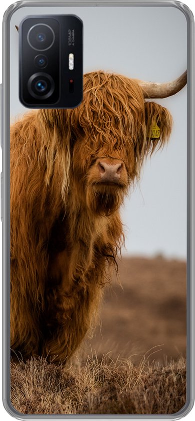 Coque Xiaomi 11T Pro - Highlander écossais - Dune - Herbe - Coque en Siliconen