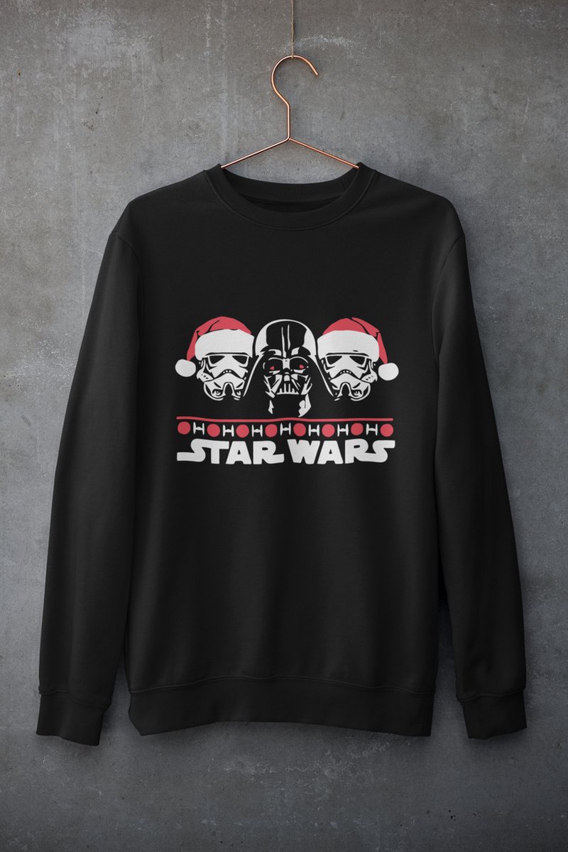 Star Wars Christmas Sweater | Trui | Christmas | Movie | Zwart | Maat L